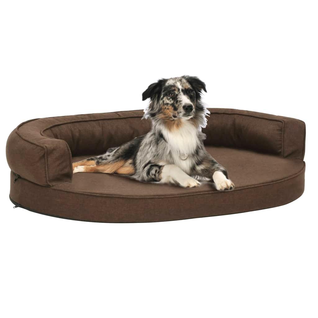 Trendyproduct.co.uk Ergonomic Dog Bed Mattress Linen Look vidaXL Animals & Pet Supplies Animals & Pet Supplies > Pet Supplies > Dog Supplies > Dog Beds Dog Beds Dog Supplies Grey parcel Pet Supplies vidaXL