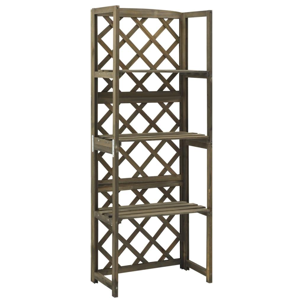 Trellis With Shelves 55X30X140 Cm Solid Fir Wood