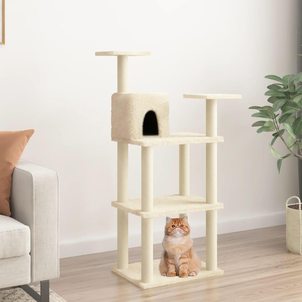 Cat Tree With Sisal Scratching Posts 118.5 Cm