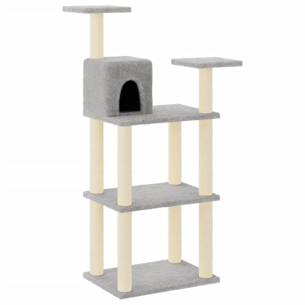 Cat Tree With Sisal Scratching Posts 118.5 Cm