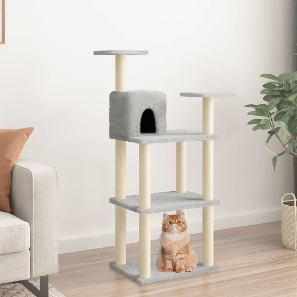 Cat Tree With Sisal Scratching Posts 118.5 Cm