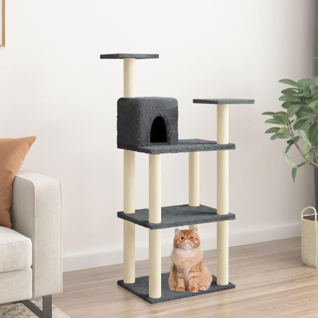 Cat Tree With Sisal Scratching Posts 118.5 Cm