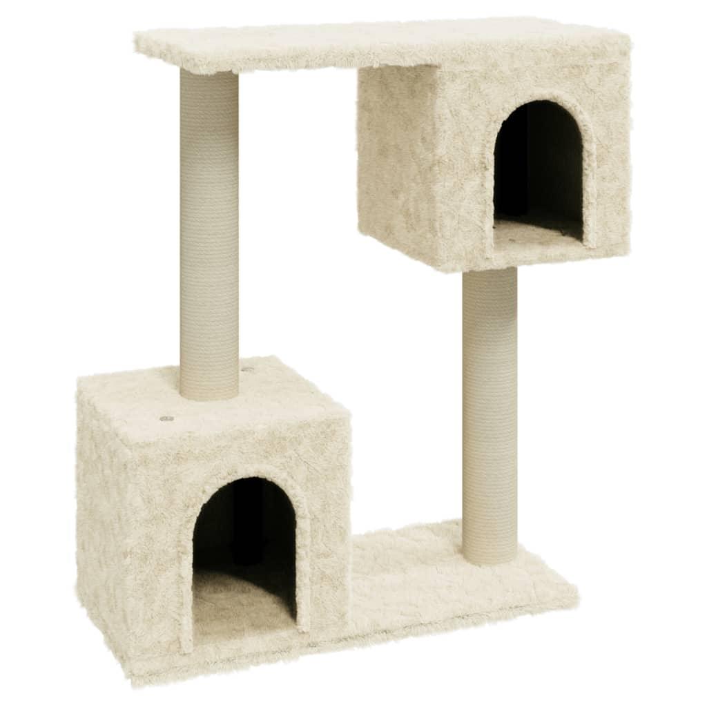 Trendyproduct.co.uk Cat Tree With Sisal Scratching Posts 60 Cm vidaXL Animals & Pet Supplies Animals & Pet Supplies > Pet Supplies > Cat Supplies > Cat Furniture Cat Furniture Cat Supplies Cream parcel Pet Supplies vidaXL