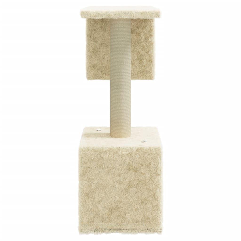 Trendyproduct.co.uk Cat Tree With Sisal Scratching Posts 60 Cm vidaXL Animals & Pet Supplies Animals & Pet Supplies > Pet Supplies > Cat Supplies > Cat Furniture Cat Furniture Cat Supplies Cream parcel Pet Supplies vidaXL