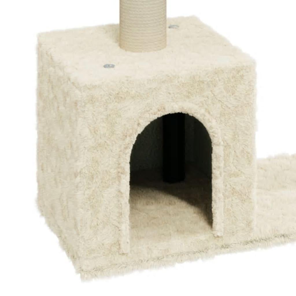 Trendyproduct.co.uk Cat Tree With Sisal Scratching Posts 60 Cm vidaXL Animals & Pet Supplies Animals & Pet Supplies > Pet Supplies > Cat Supplies > Cat Furniture Cat Furniture Cat Supplies Cream parcel Pet Supplies vidaXL