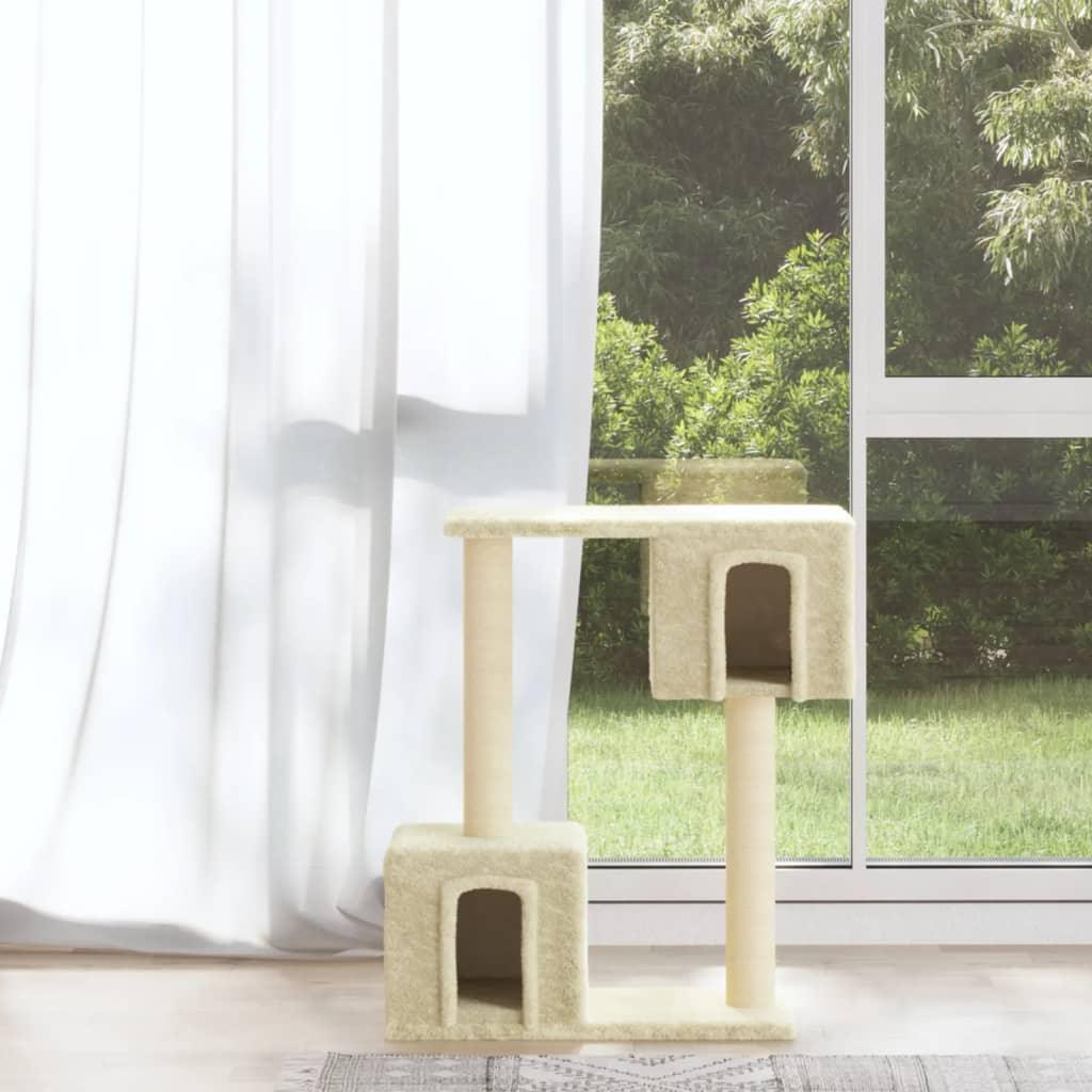 Trendyproduct.co.uk Cat Tree With Sisal Scratching Posts 60 Cm vidaXL Animals & Pet Supplies Animals & Pet Supplies > Pet Supplies > Cat Supplies > Cat Furniture Cat Furniture Cat Supplies Cream parcel Pet Supplies vidaXL