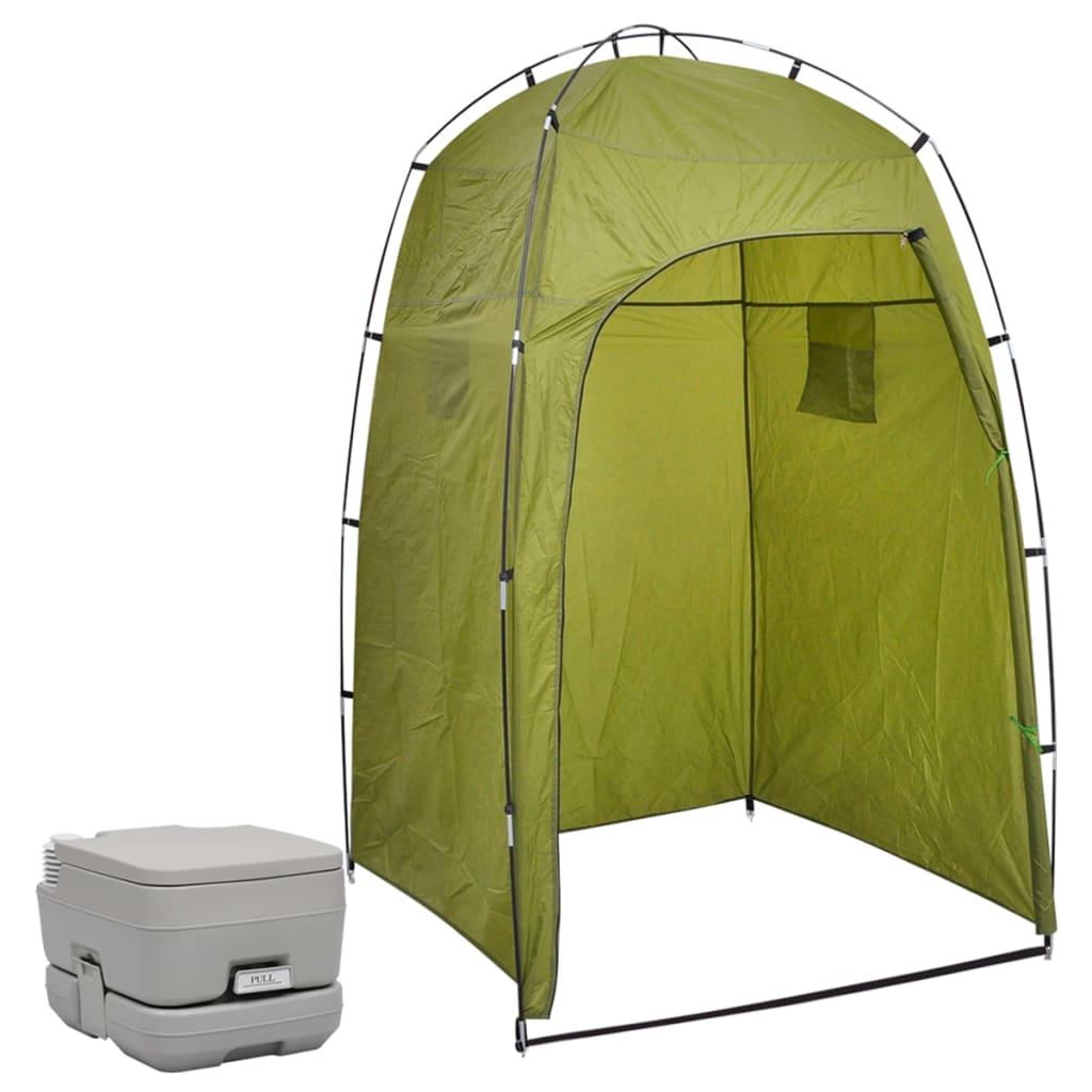 Portable Camping Toilet With Tent 10+10 L