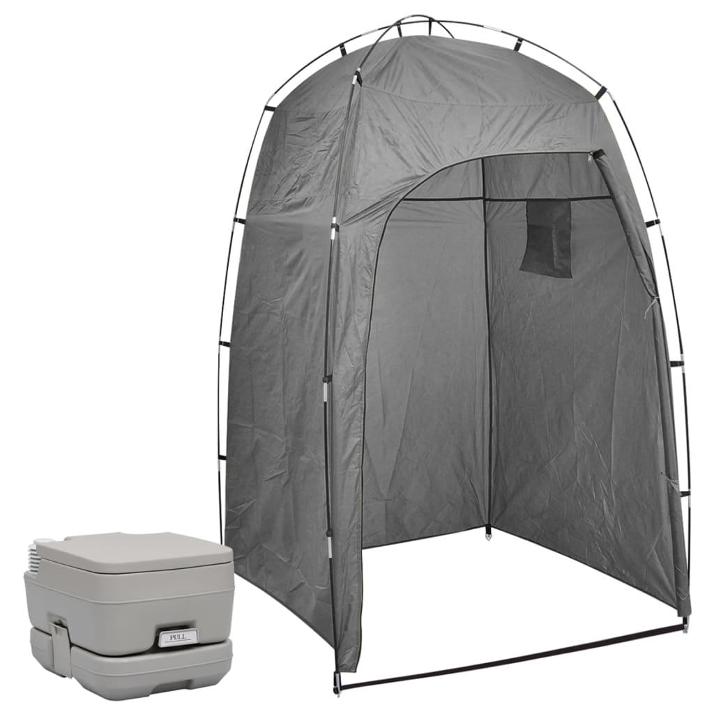 Portable Camping Toilet With Tent 10+10 L