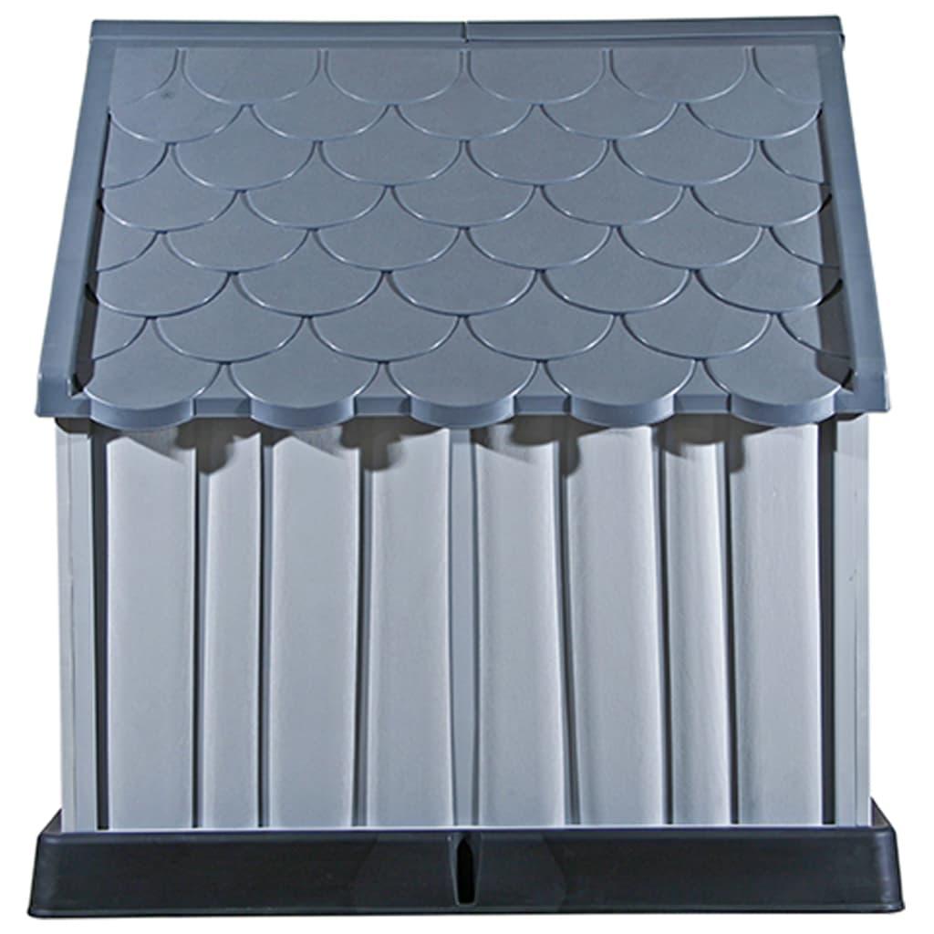 Trendyproduct.co.uk Dog House Grey 92X87X91 Cm Plastic vidaXL Animals & Pet Supplies Animals & Pet Supplies > Pet Supplies > Dog Supplies > Dog Houses Dog Houses Dog Supplies Grey parcel Pet Supplies vidaXL