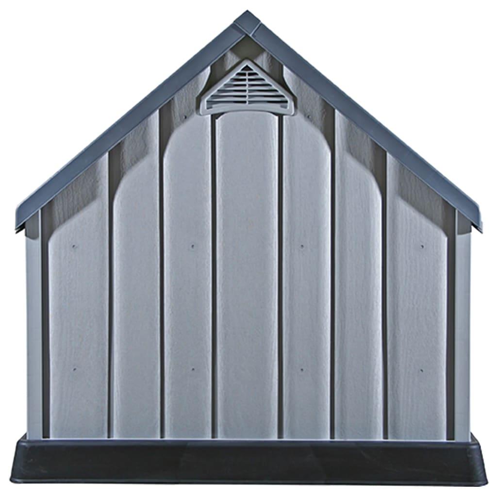 Trendyproduct.co.uk Dog House Grey 92X87X91 Cm Plastic vidaXL Animals & Pet Supplies Animals & Pet Supplies > Pet Supplies > Dog Supplies > Dog Houses Dog Houses Dog Supplies Grey parcel Pet Supplies vidaXL