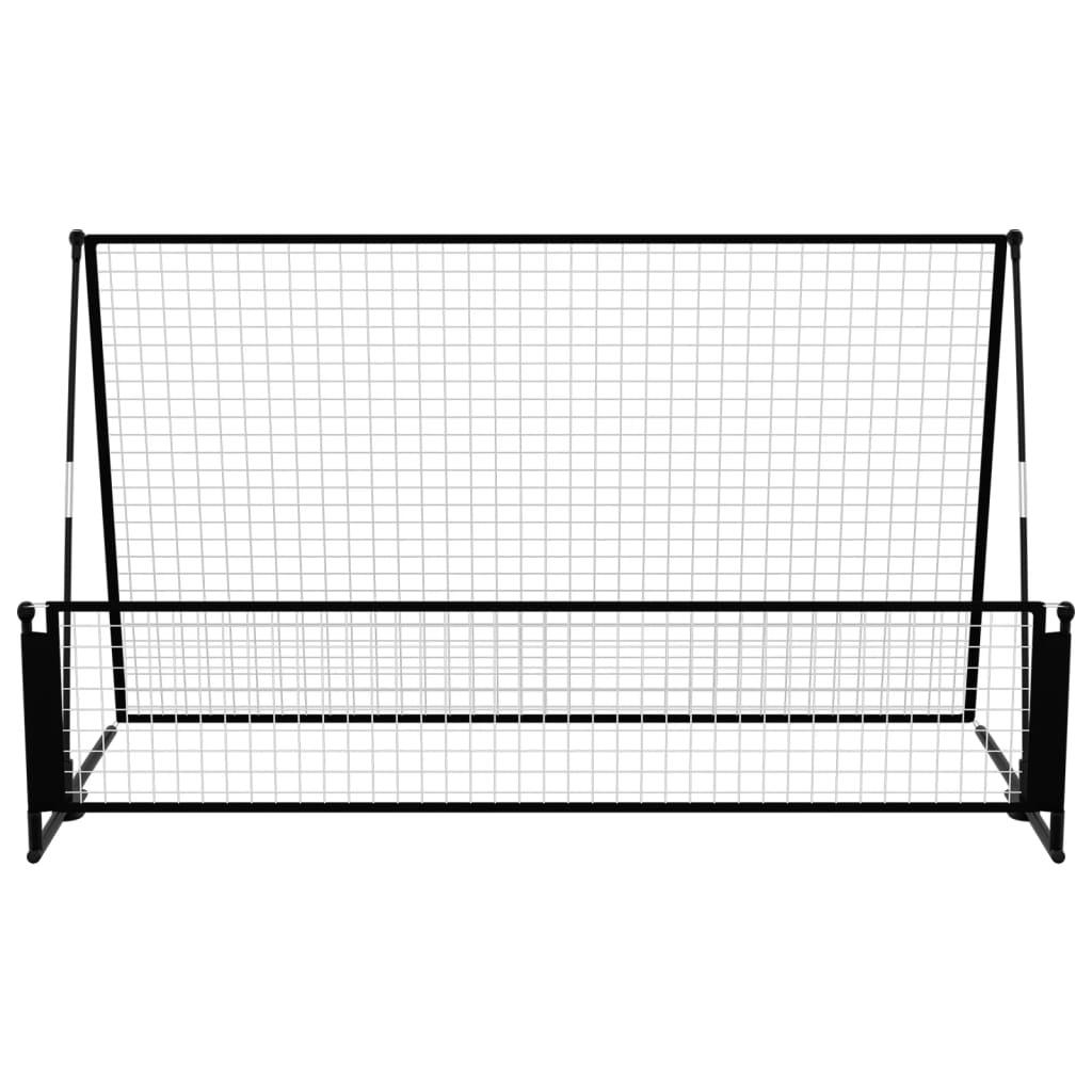 2 In 1 Soccer Rebounder Football Goal 202X104X120 Cm Steel