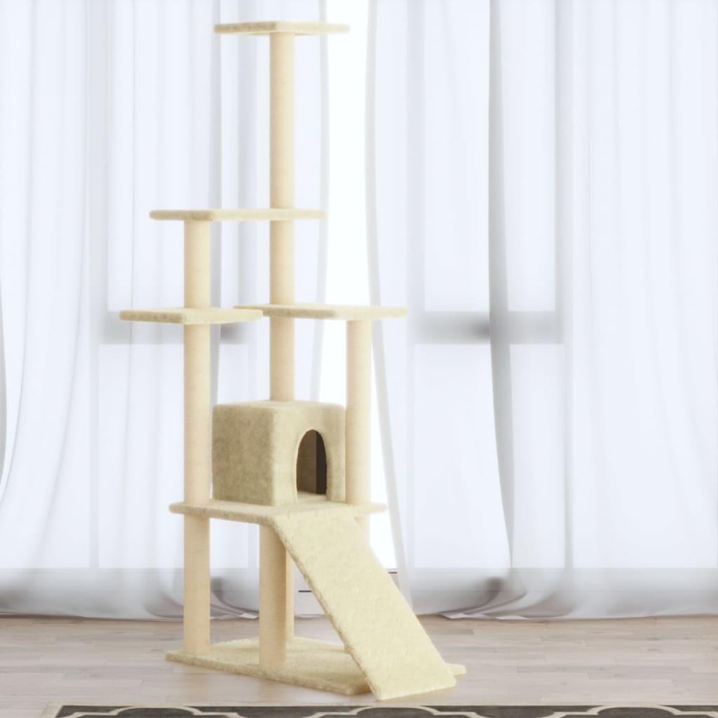 Trendyproduct.co.uk Cat Tree With Sisal Scratching Posts 155 Cm vidaXL Animals & Pet Supplies Animals & Pet Supplies > Pet Supplies > Cat Supplies > Cat Furniture Cat Furniture Cat Supplies Grey parcel Pet Supplies vidaXL