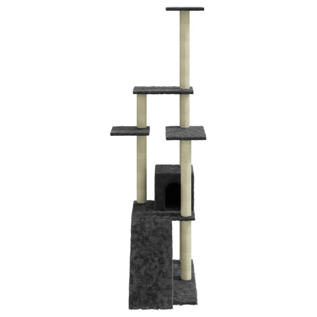 Trendyproduct.co.uk Cat Tree With Sisal Scratching Posts 155 Cm vidaXL Animals & Pet Supplies Animals & Pet Supplies > Pet Supplies > Cat Supplies > Cat Furniture Cat Furniture Cat Supplies Grey parcel Pet Supplies vidaXL