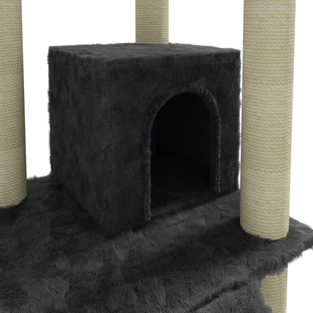 Trendyproduct.co.uk Cat Tree With Sisal Scratching Posts 155 Cm vidaXL Animals & Pet Supplies Animals & Pet Supplies > Pet Supplies > Cat Supplies > Cat Furniture Cat Furniture Cat Supplies Grey parcel Pet Supplies vidaXL