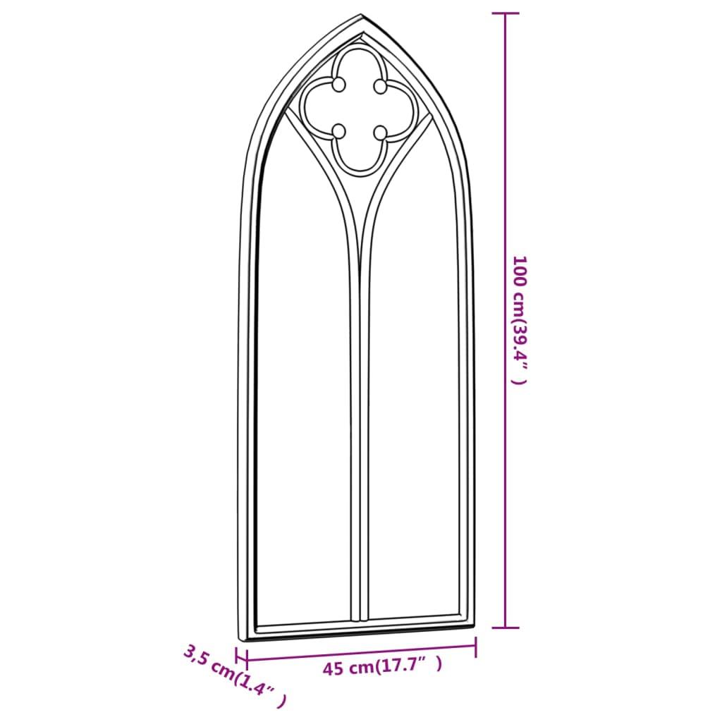 Garden Mirror Iron For Outdoor Use