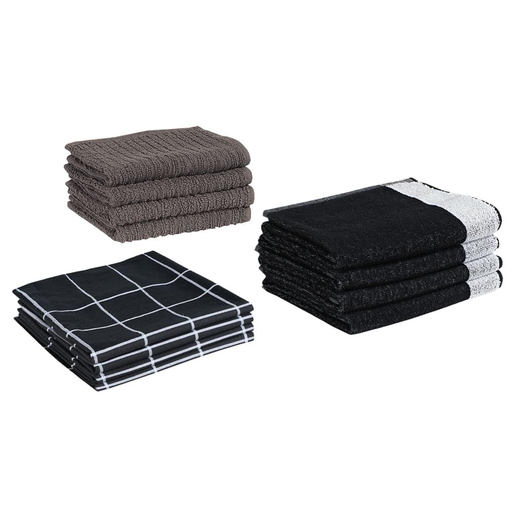 12 Piece Towel Set Cotton