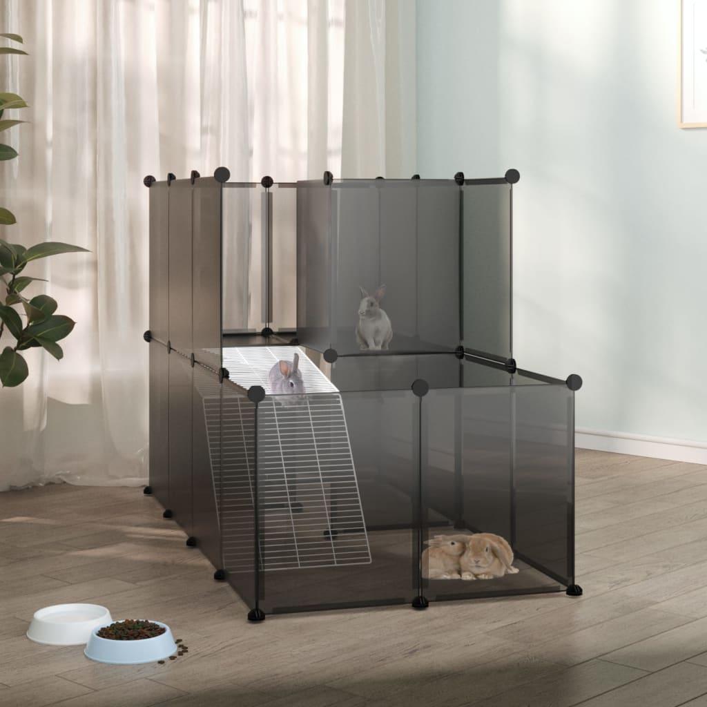 Small Animal Cage 142X74X93 Cm Pp And Steel