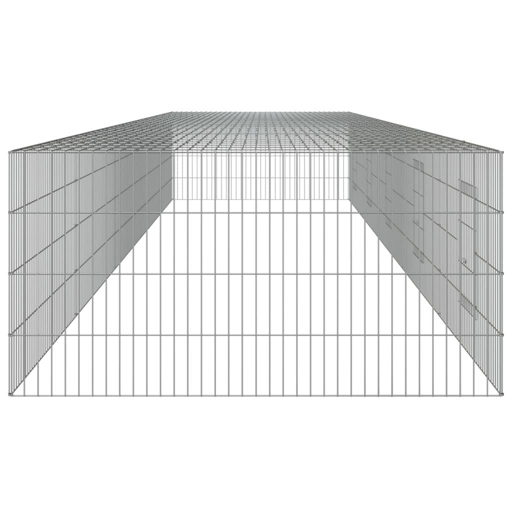 5-Panel Rabbit Cage Galvanised Iron