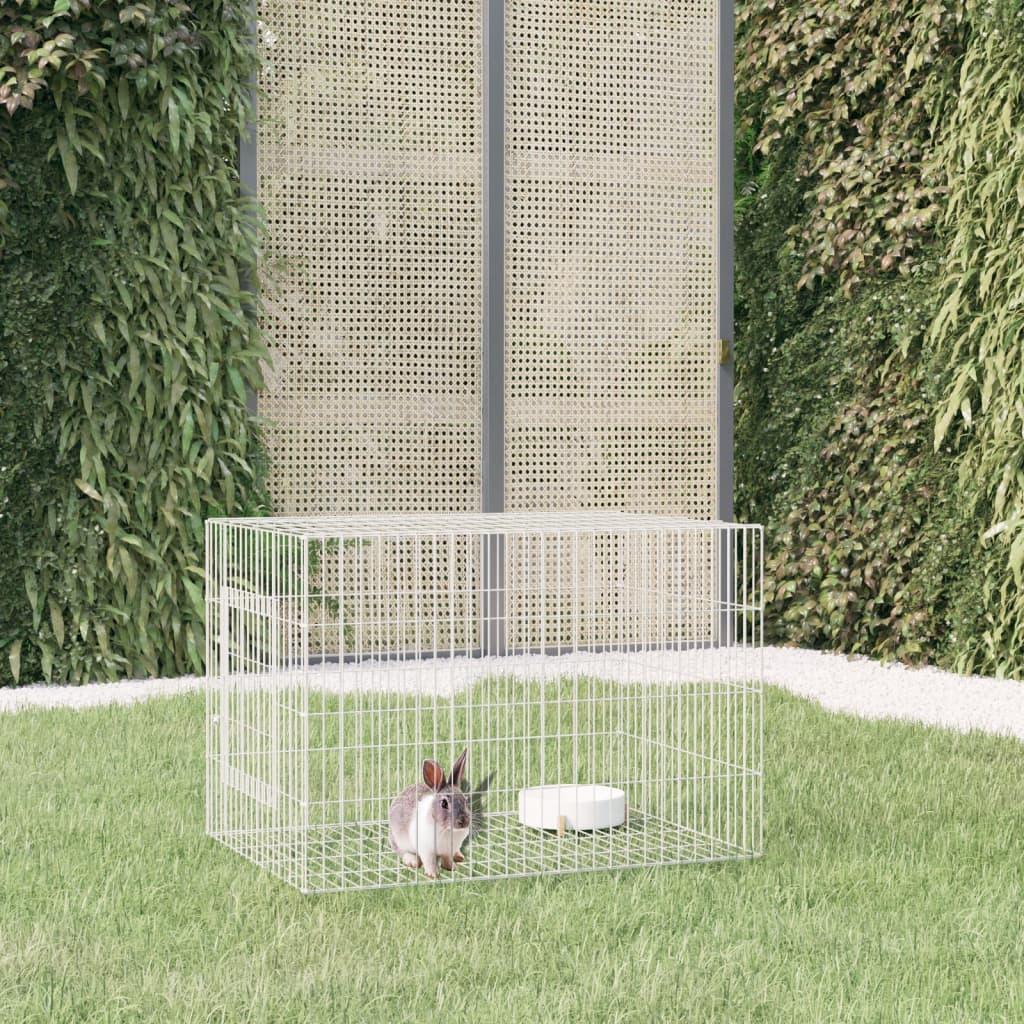 2-Panel Rabbit Cage Galvanised Iron