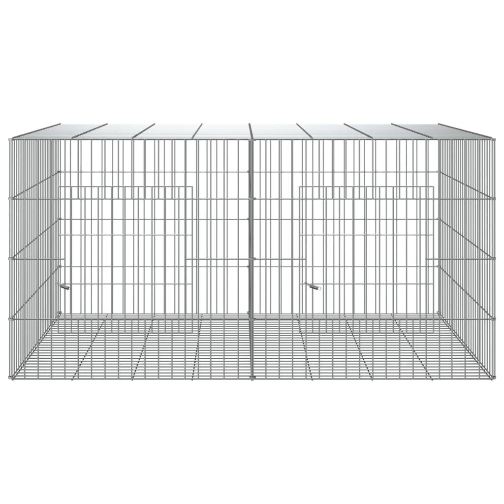 2-Panel Rabbit Cage Galvanised Iron