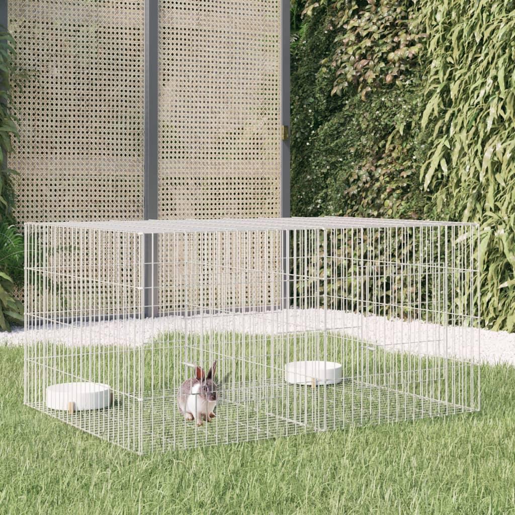 2-Panel Rabbit Cage Galvanised Iron