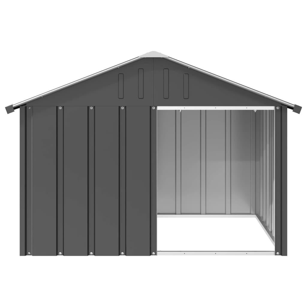 Trendyproduct.co.uk Dog House Galvanised Steel vidaXL Animals & Pet Supplies Animals & Pet Supplies > Pet Supplies > Dog Supplies > Dog Houses Anthracite Dog Houses Dog Supplies parcel Pet Supplies vidaXL