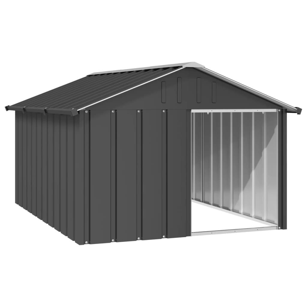 Trendyproduct.co.uk Dog House Galvanised Steel vidaXL Animals & Pet Supplies Animals & Pet Supplies > Pet Supplies > Dog Supplies > Dog Houses Anthracite Dog Houses Dog Supplies parcel Pet Supplies vidaXL