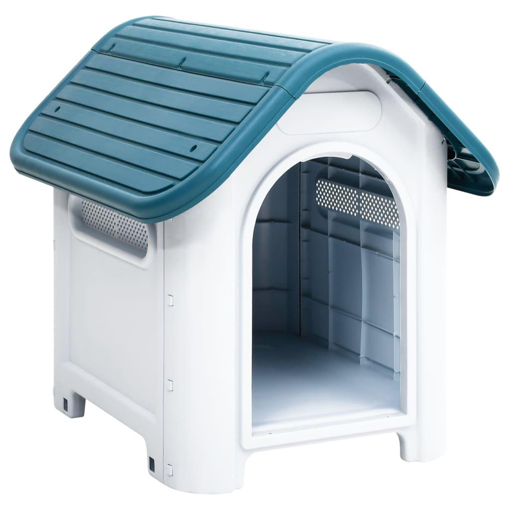 Trendyproduct.co.uk Dog House 59X75X66 Cm Polypropylene vidaXL Animals & Pet Supplies Animals & Pet Supplies > Pet Supplies > Dog Supplies > Dog Houses Blue Dog Houses Dog Supplies parcel Pet Supplies vidaXL