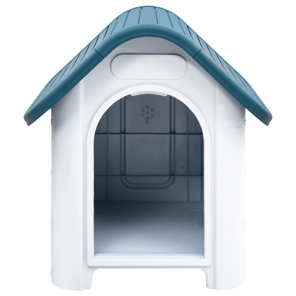 Trendyproduct.co.uk Dog House 59X75X66 Cm Polypropylene vidaXL Animals & Pet Supplies Animals & Pet Supplies > Pet Supplies > Dog Supplies > Dog Houses Blue Dog Houses Dog Supplies parcel Pet Supplies vidaXL