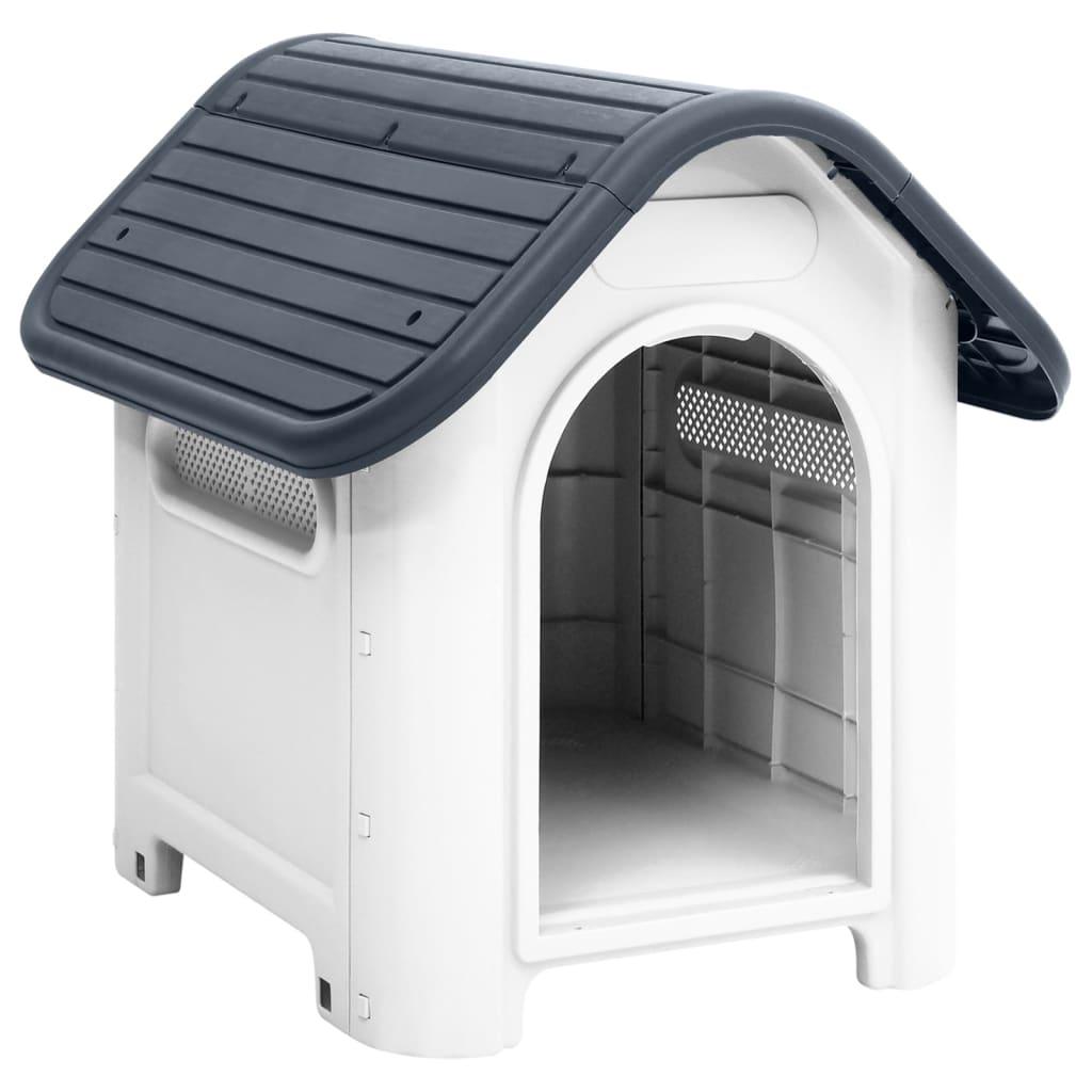 Trendyproduct.co.uk Dog House 59X75X66 Cm Polypropylene vidaXL Animals & Pet Supplies Animals & Pet Supplies > Pet Supplies > Dog Supplies > Dog Houses Blue Dog Houses Dog Supplies parcel Pet Supplies vidaXL