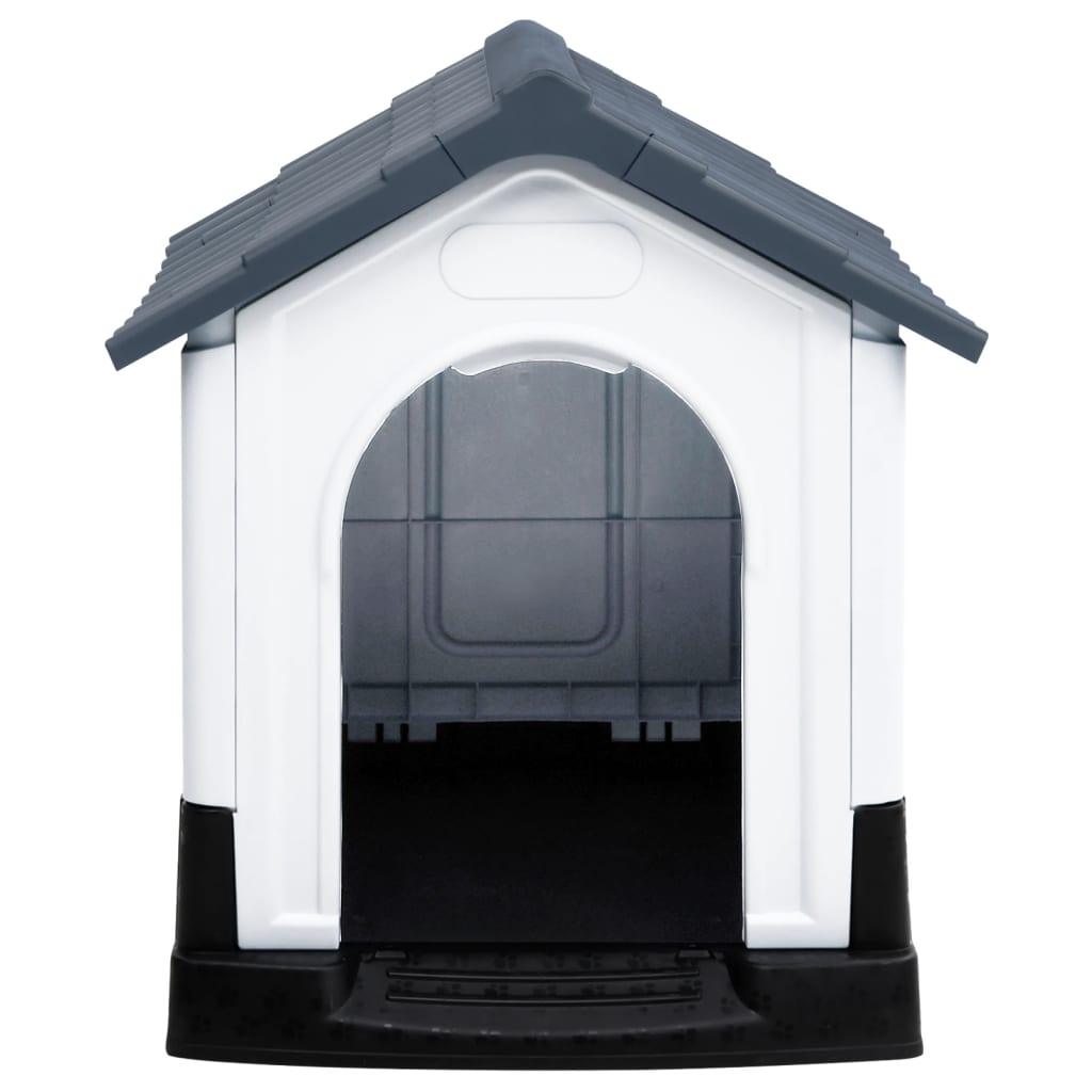 Trendyproduct.co.uk Dog House 57X68X66 Cm Polypropylene vidaXL Animals & Pet Supplies Animals & Pet Supplies > Pet Supplies > Dog Supplies > Dog Houses Dog Houses Dog Supplies Grey parcel Pet Supplies vidaXL