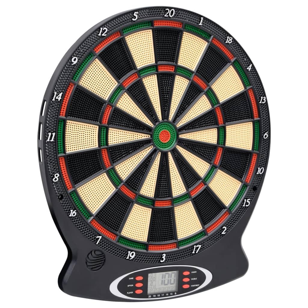 Electric Dartboard With Darts Black Polypropylene