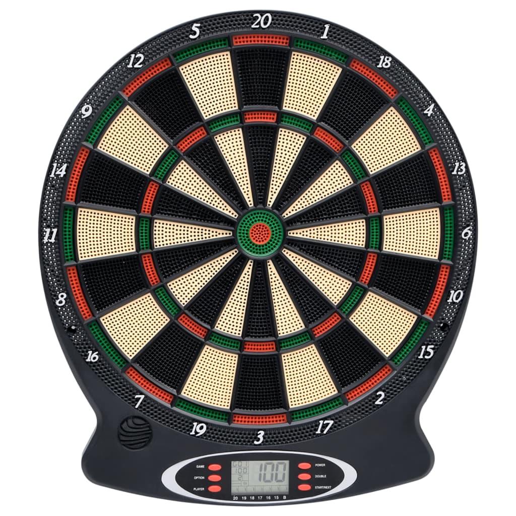 Electric Dartboard With Darts Black Polypropylene