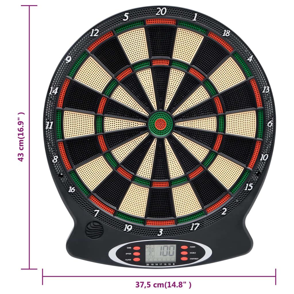 Electric Dartboard With Darts Black Polypropylene