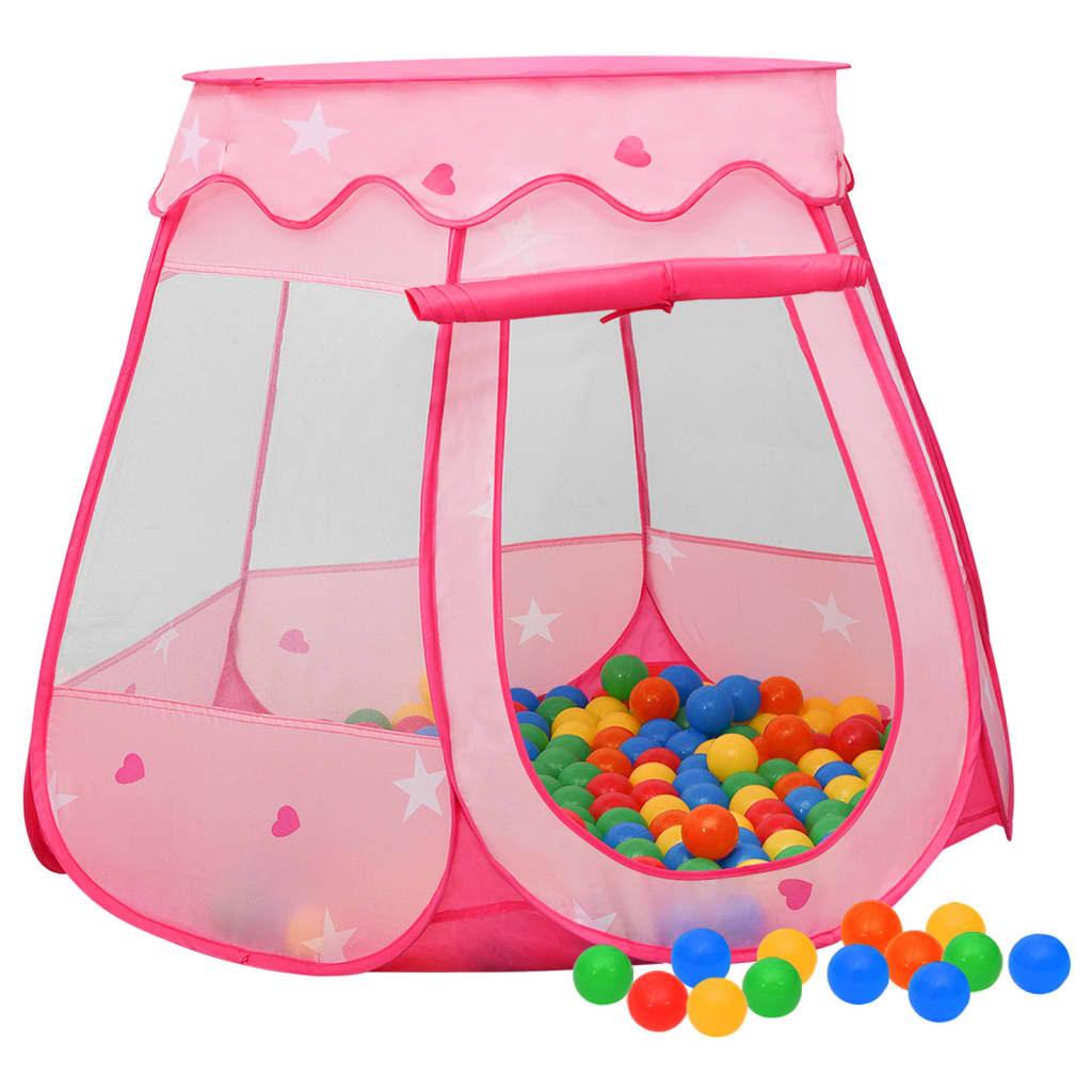 Children Play Tent With 250 Balls Pink 102X102X82 Cm