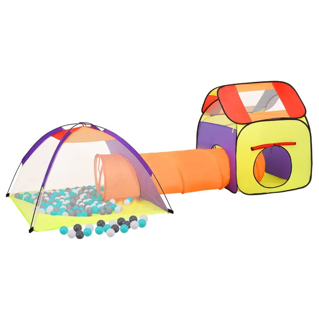 Children Play Tent With 250 Balls Multicolour 338X123X111 Cm