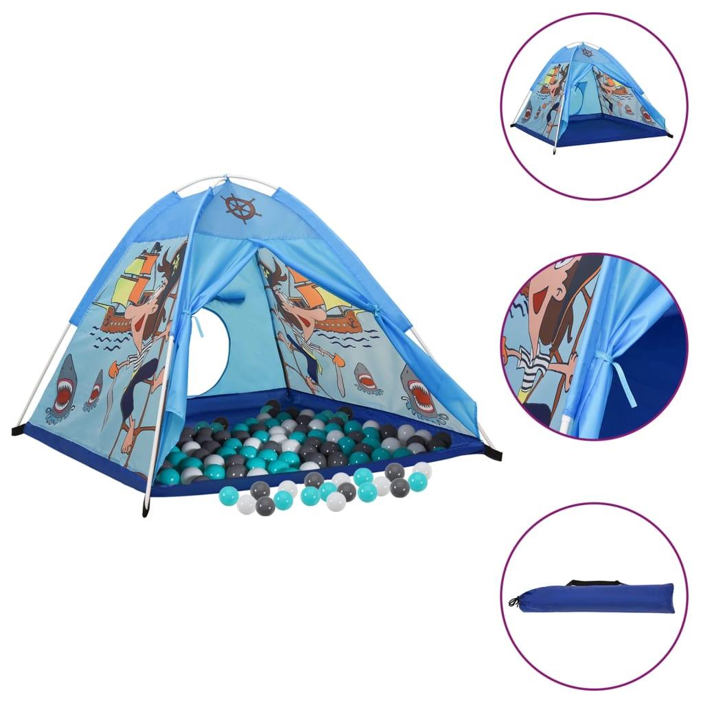 Children Play Tent With 250 Balls Blue 120X120X90 Cm