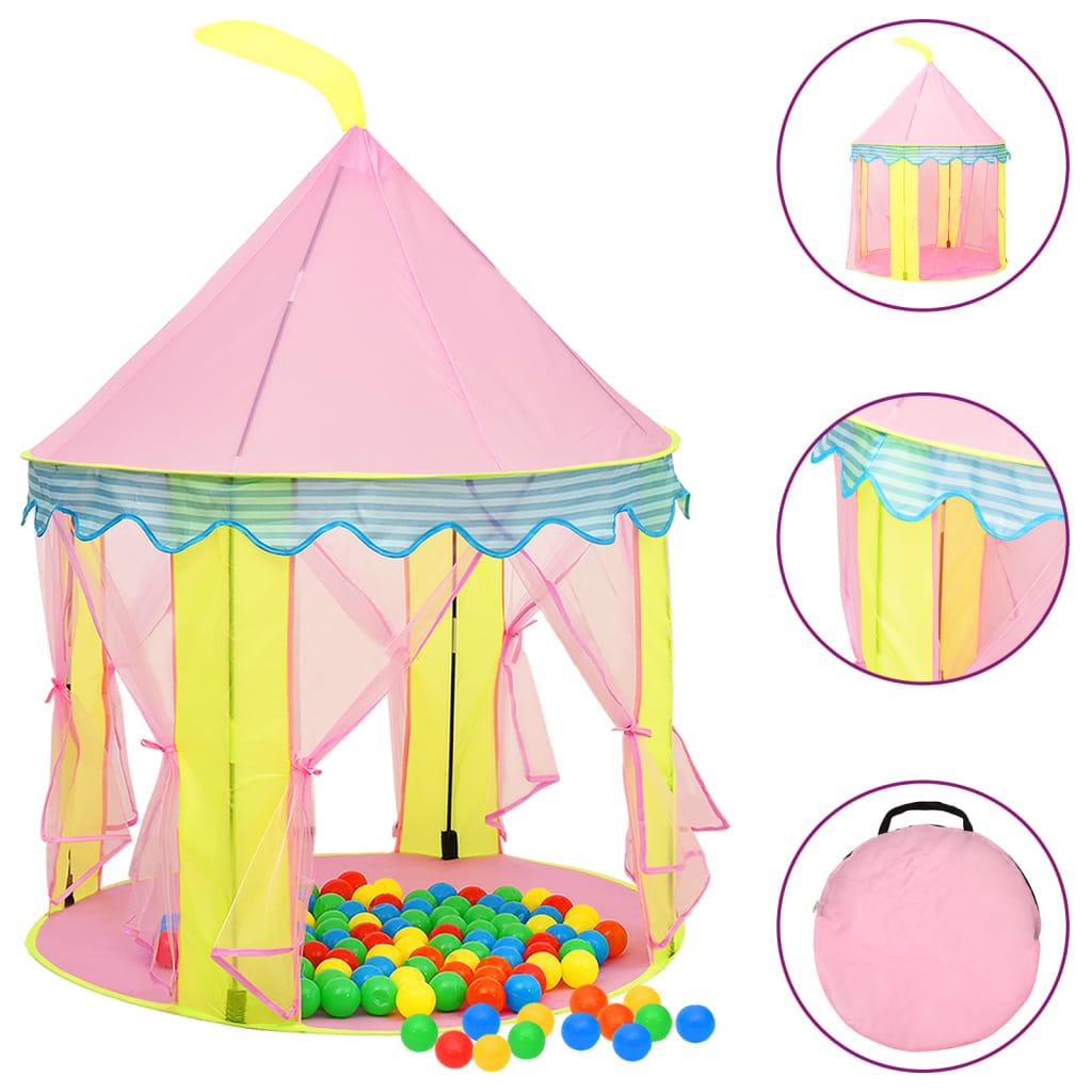 Children Play Tent With 250 Balls Pink 100X100X127 Cm