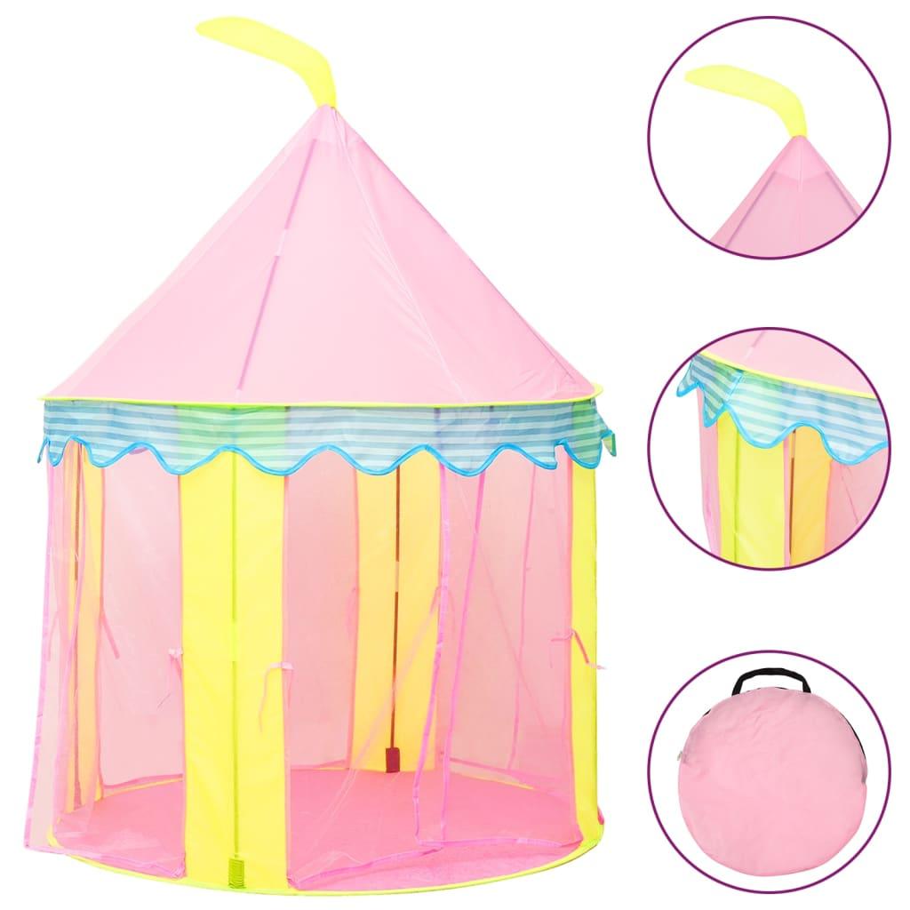 Children Play Tent With 250 Balls Pink 100X100X127 Cm