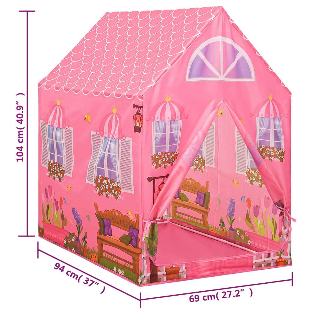 Children Play Tent With 250 Balls Pink 69X94X104 Cm