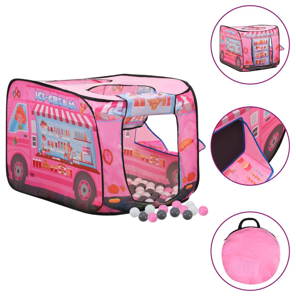 Children Play Tent With 250 Balls Pink 70X112X70 Cm