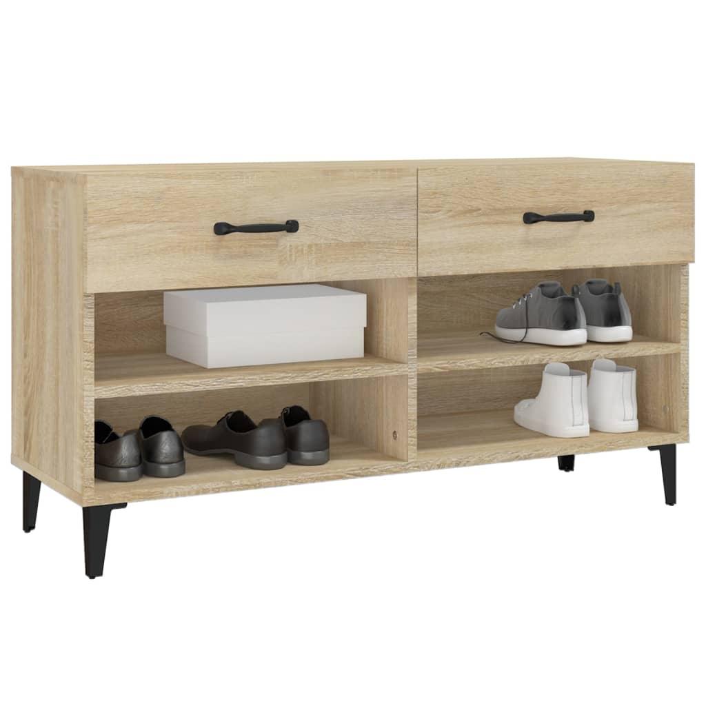 Shoe Cabinet 102X35X55 Cm Engineered Wood