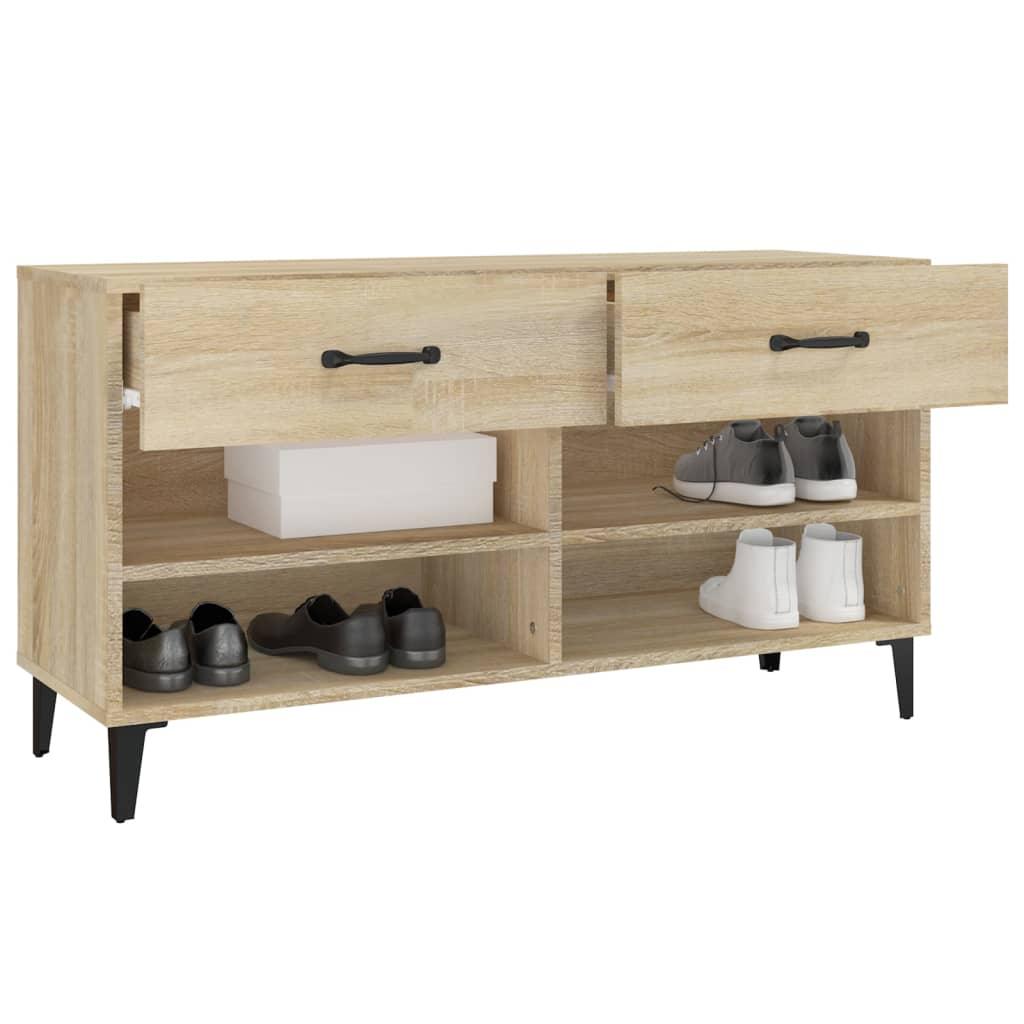 Shoe Cabinet 102X35X55 Cm Engineered Wood