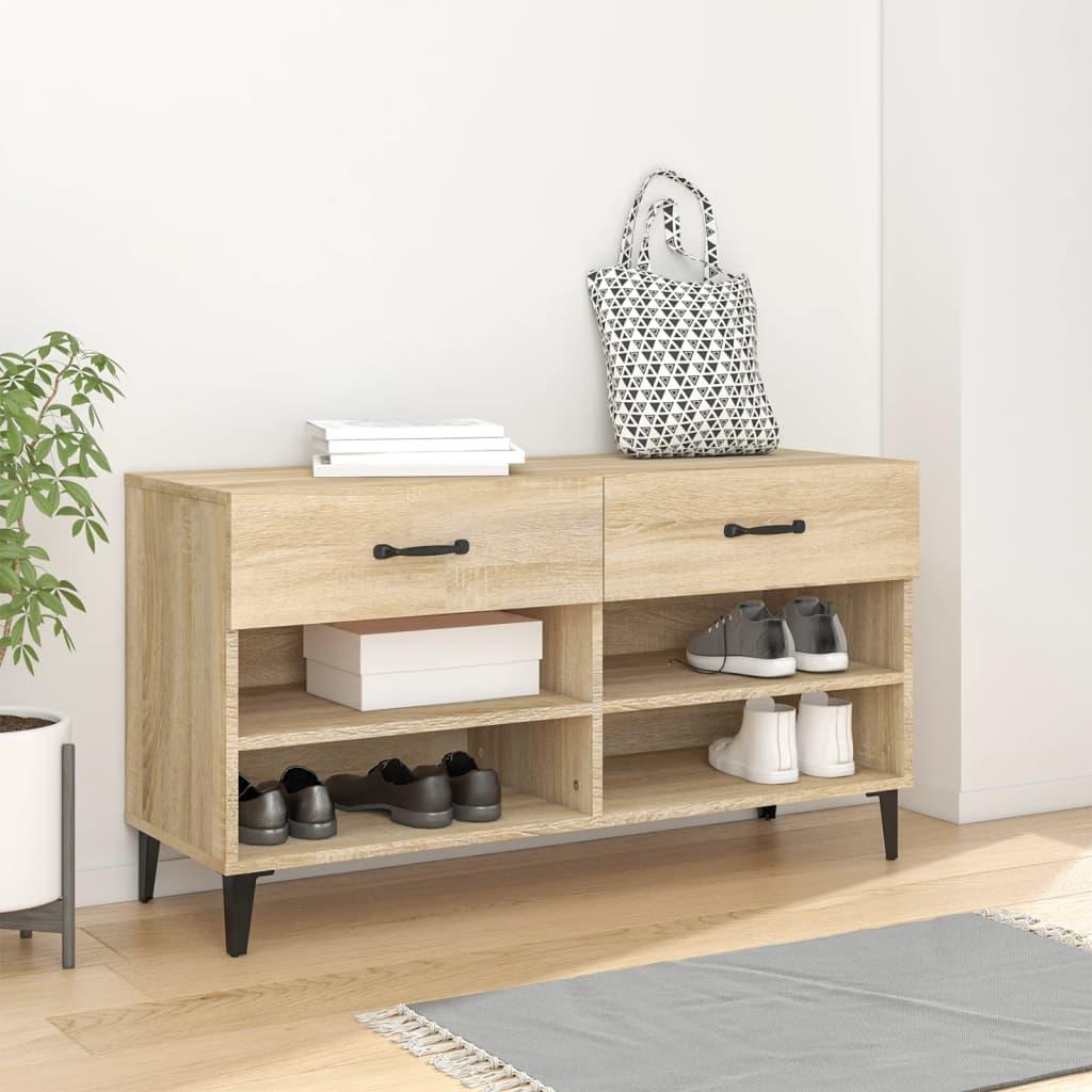 Shoe Cabinet 102X35X55 Cm Engineered Wood