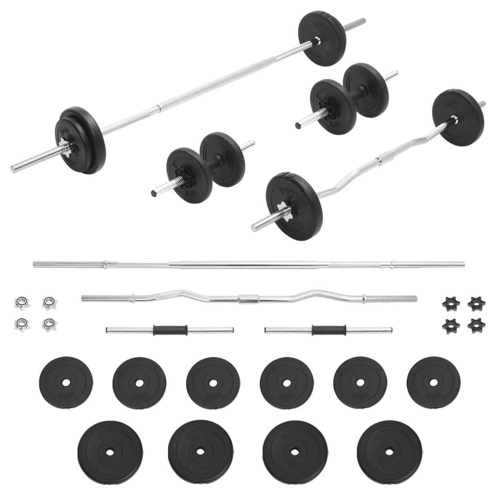 Barbell And Dumbbell With Plates Set