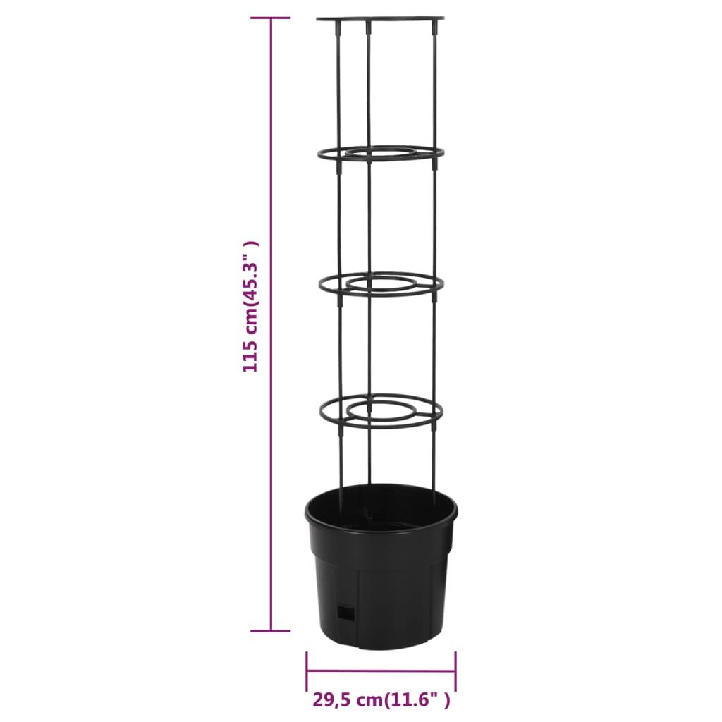 Tomato Grower Anthracite Ø29.5X115 Cm Polypropylene