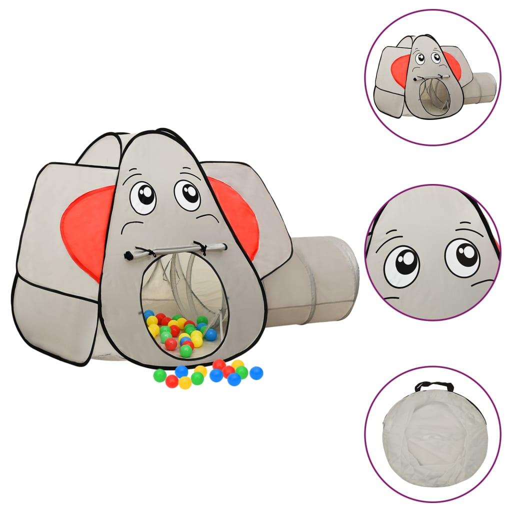 Elephant Children Play Tent Grey 174X86X101 Cm