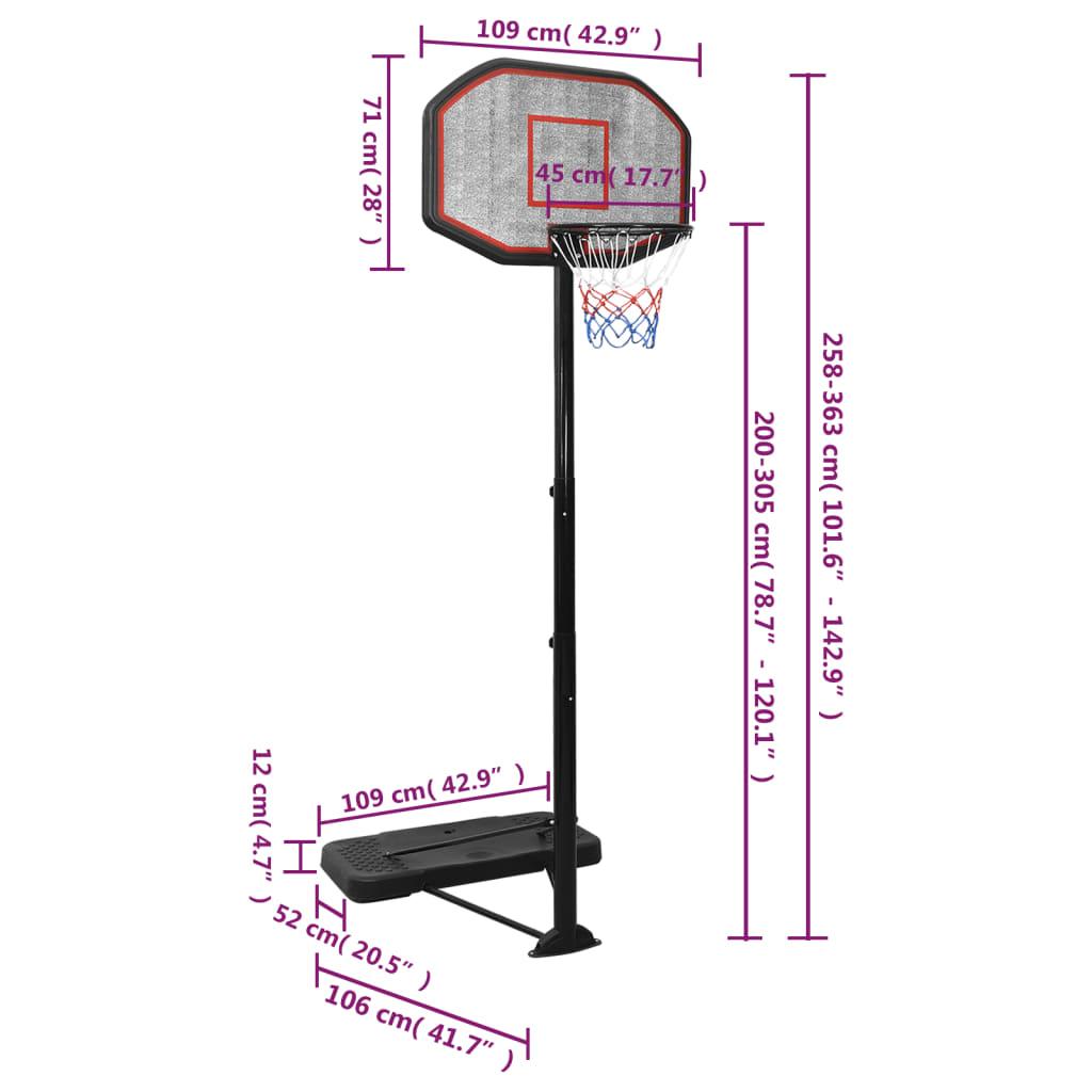 Basketball Stand 258-363 Cm Polyethene