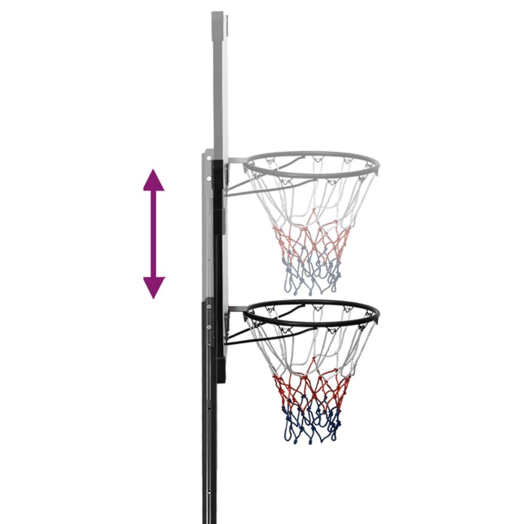 Basketball Stand Transparent 235-305 Cm Polycarbonate