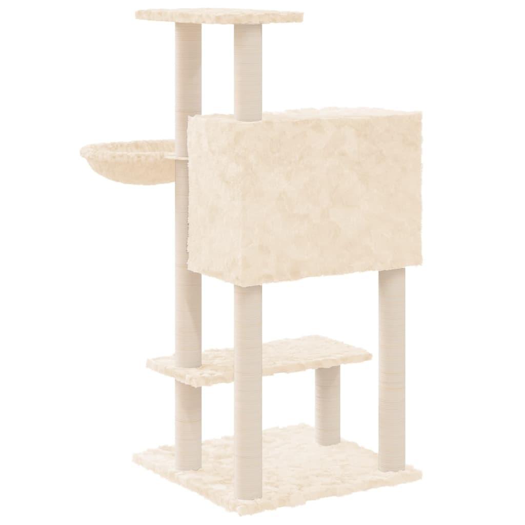 Trendyproduct.co.uk Cat Tree With Sisal Scratching Posts 108.5 Cm vidaXL Animals & Pet Supplies Animals & Pet Supplies > Pet Supplies > Cat Supplies > Cat Furniture Cat Furniture Cat Supplies Cream parcel Pet Supplies vidaXL